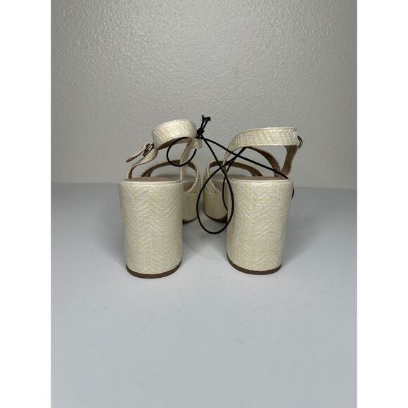 New Pop Women's Applaud Heeled Sandals Natural Size 9 M - Picture 9 of 11